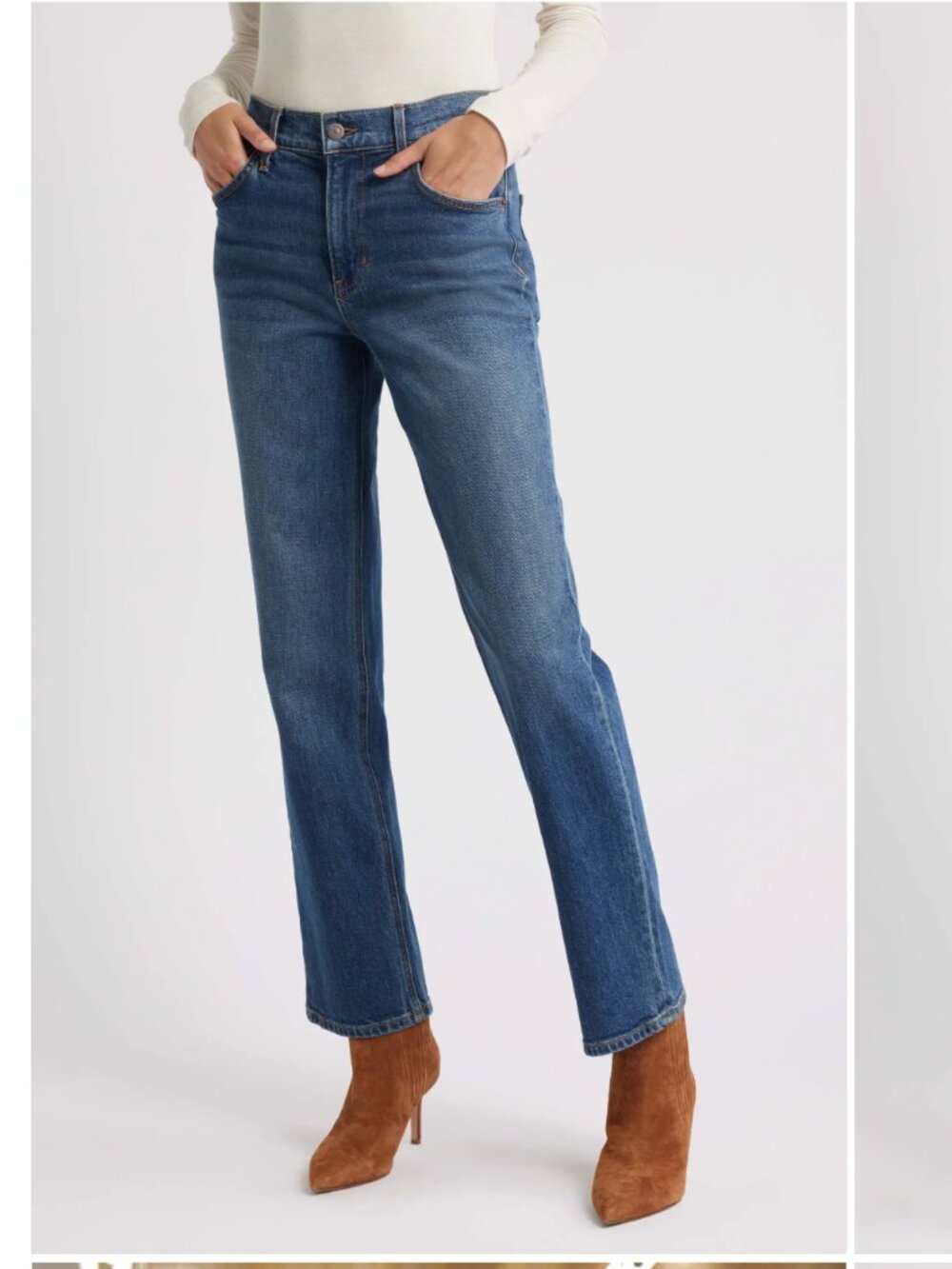NWT Veronica Beard Straight Leg Leah Mid Rise Jeans (size 29)